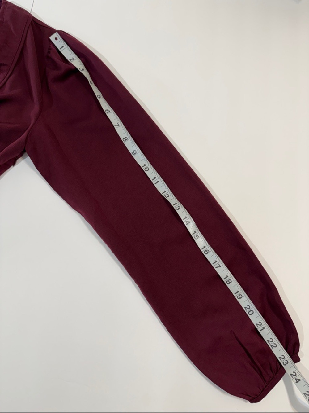 Lulu's Burgundy Red Faux Wrap Long Sleeve Dress XS - Picture 7 of 7